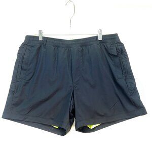 Birdogs Mens Quick-Dry Athletic Shorts With Inner Liner Navy Blue Size 3XL